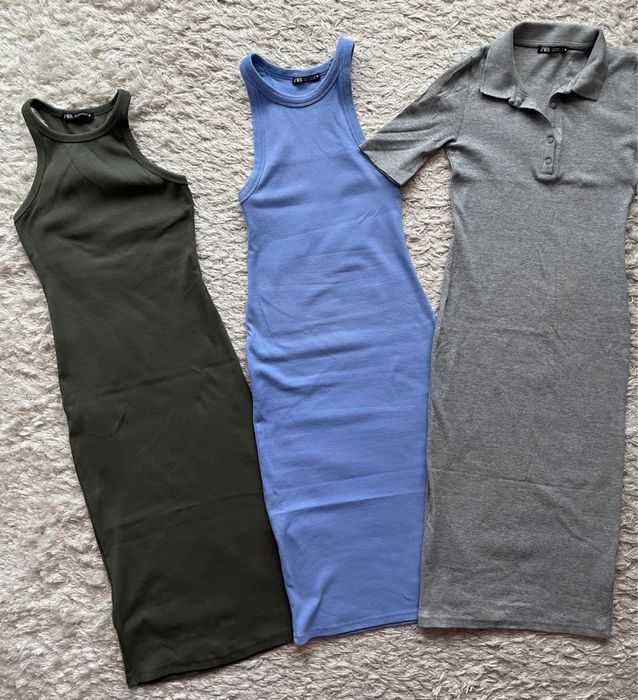 Плаття рубчик zara xs-s