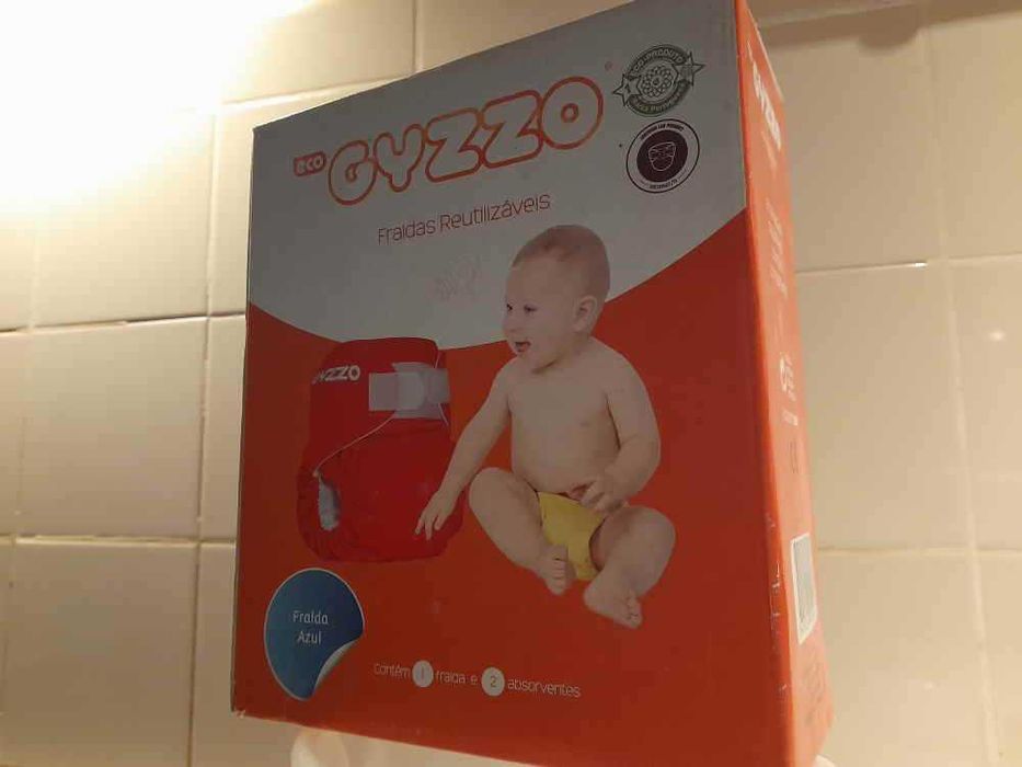 Conjunto de 6 fraldas reutilizáveis GYZZO® – Azuis