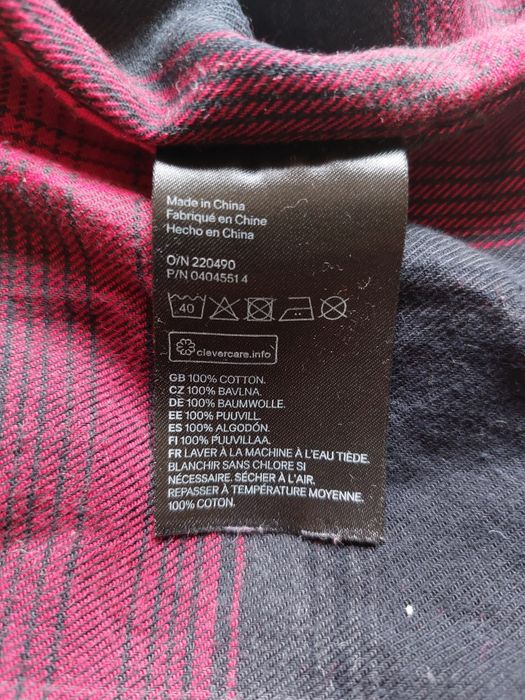 Рубашка  H&M хлопок М