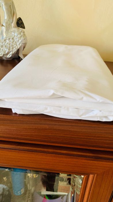 Новый белый пододеяльник 100% хлопок 175×215.