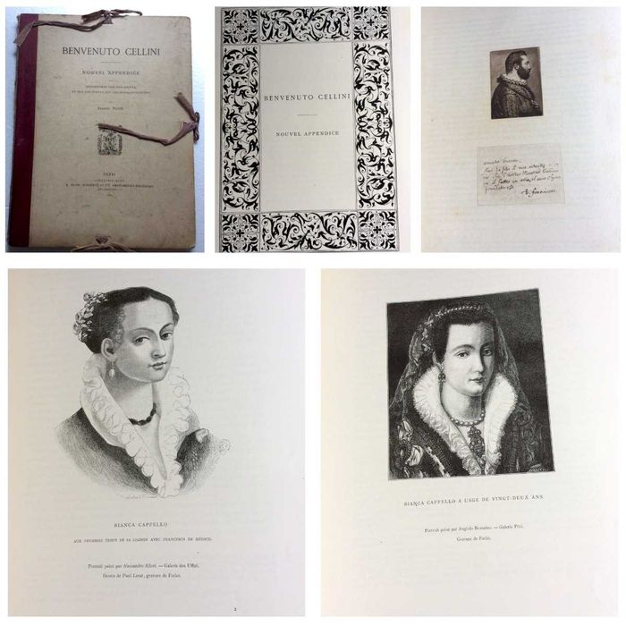 Benvenuto Cellini: Nouvel Appendice aux... 1884. Raro