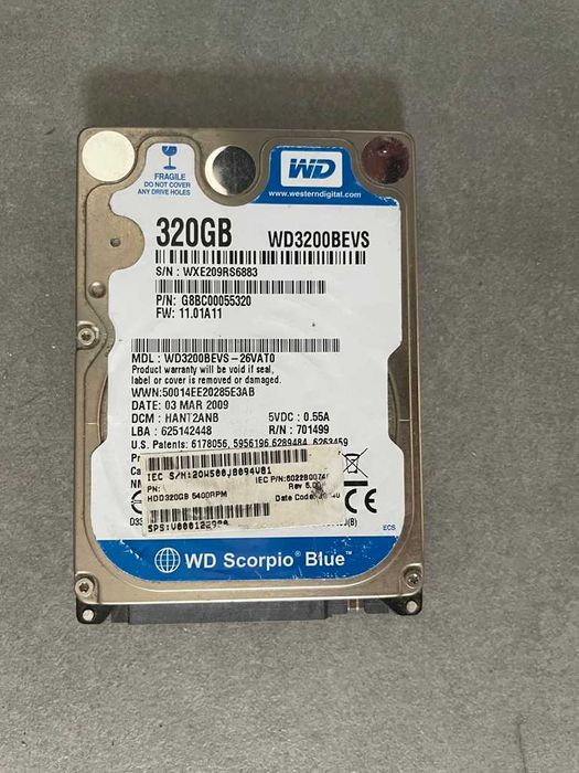 Dysk twardy WD3200BEVS 320GB 2,5"