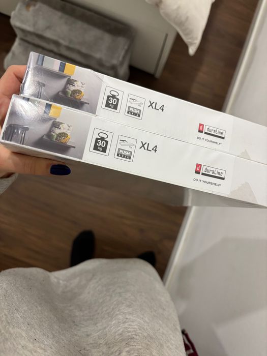2x Prateleira de fixação invisível branco - SELADO