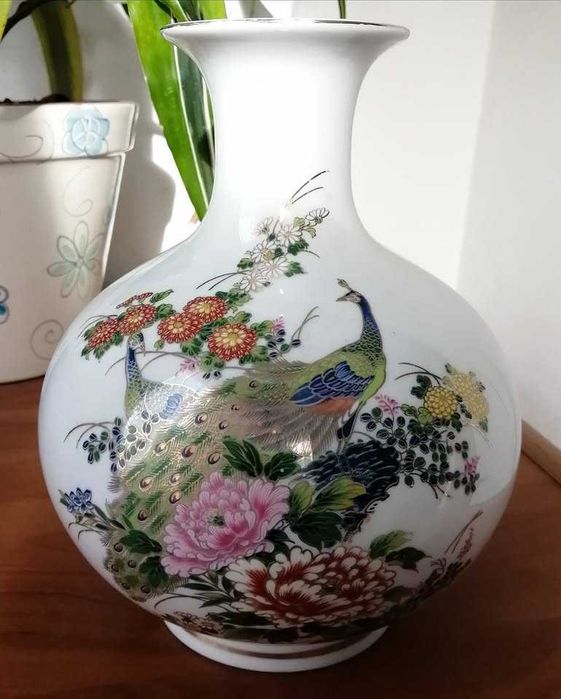 Jarra e conjunto chá porcelana antiga - feita em Macau