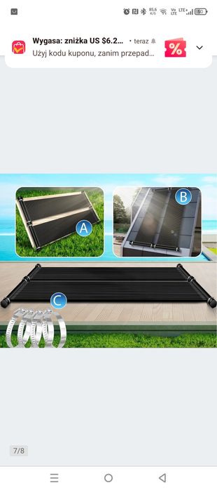 Mata  solarna do basenu 300x70 Steinbach