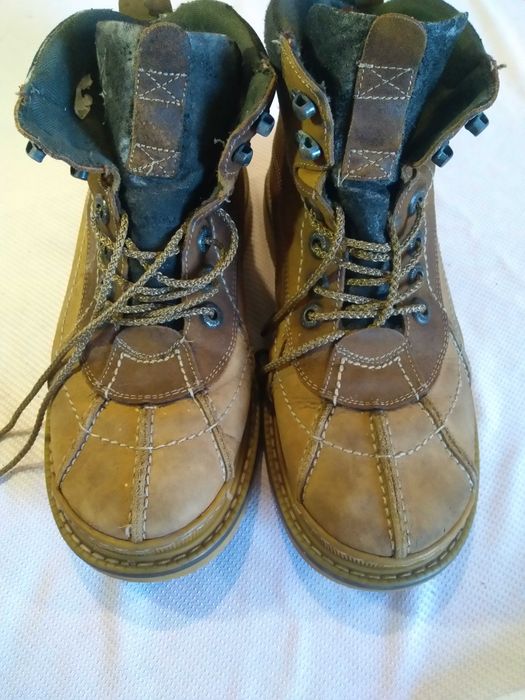 Мужские фирменные ботинки из натуральной кожи