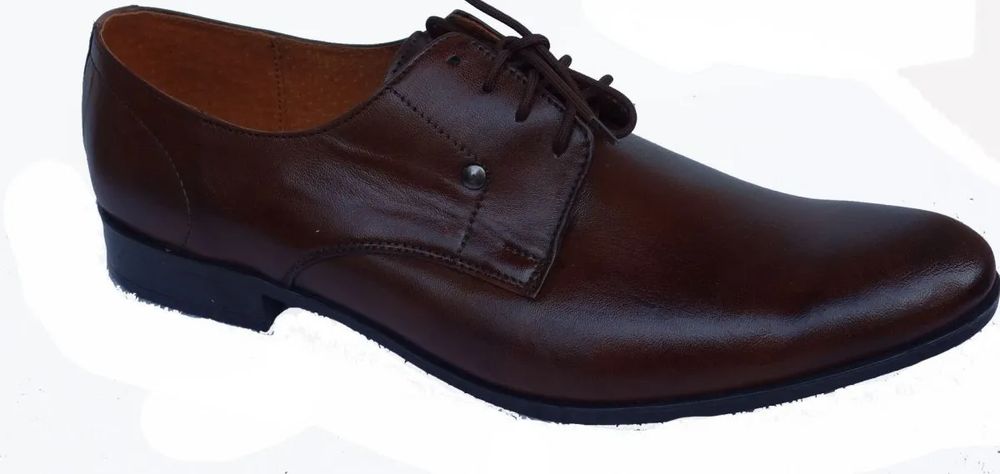 POLSKIE skórzane półbuty męskie BRĄZ 43