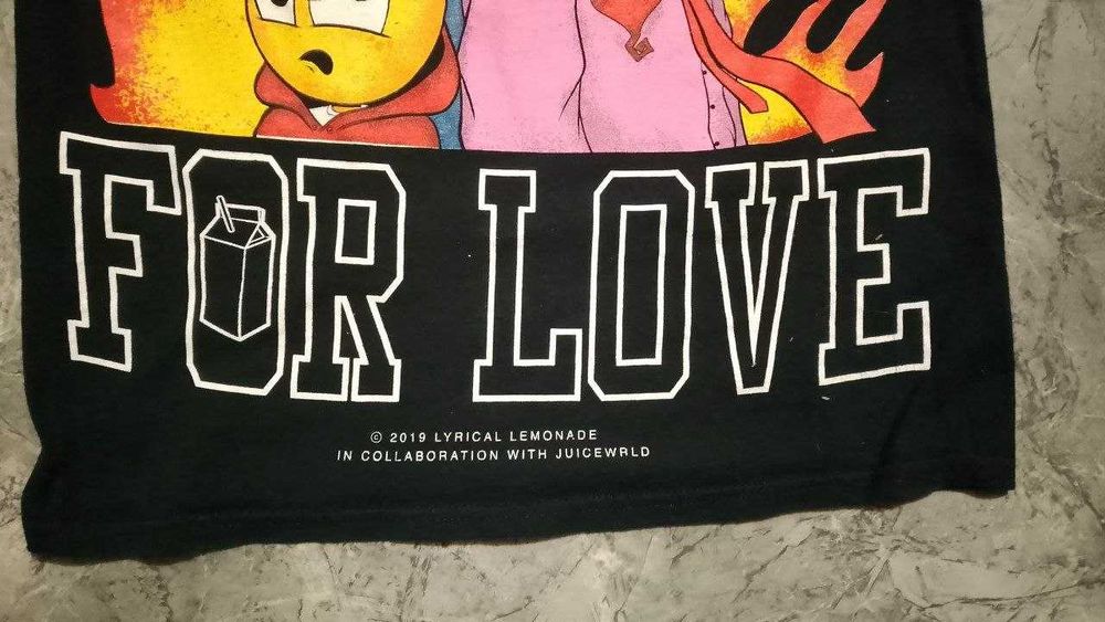 !ОРИГИНАЛ! Редкая Lyrical Lemonade x Juice Wrld Deathrace For Love Tee