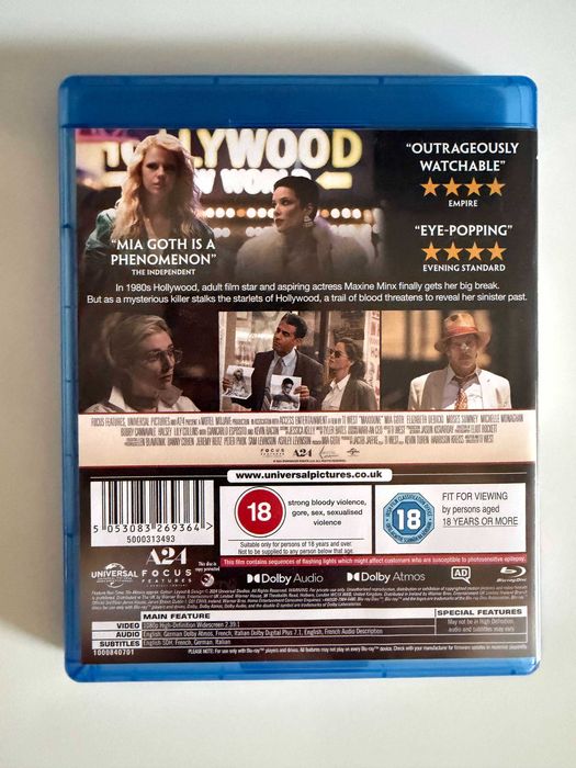 Maxxxine blu ray ANG TI West Mia Goth stan idealny