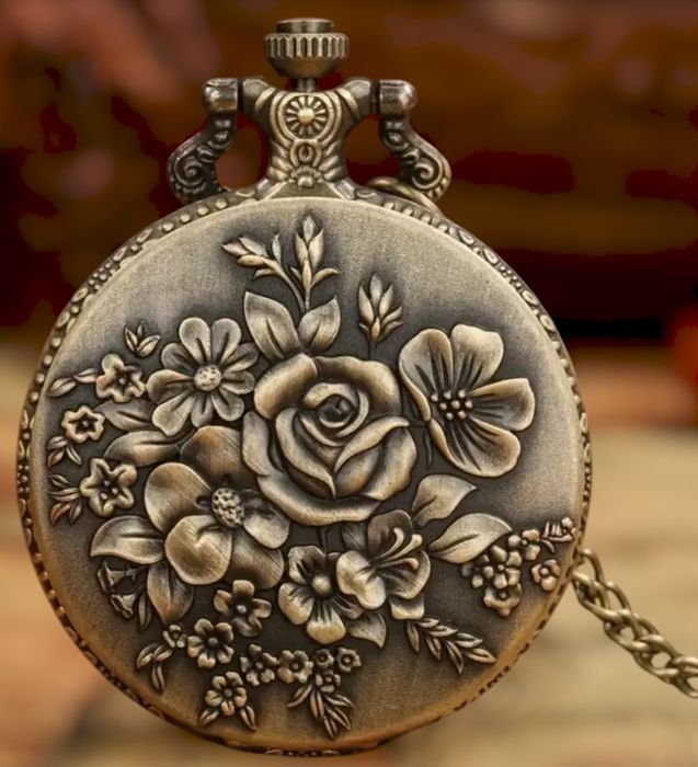 Relógio de Bolso Rosas