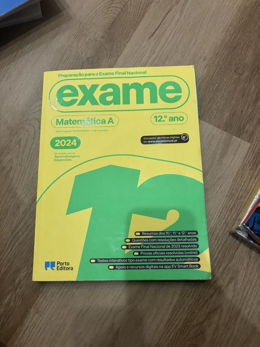 Livro de apoio para exame nacional Matemática A