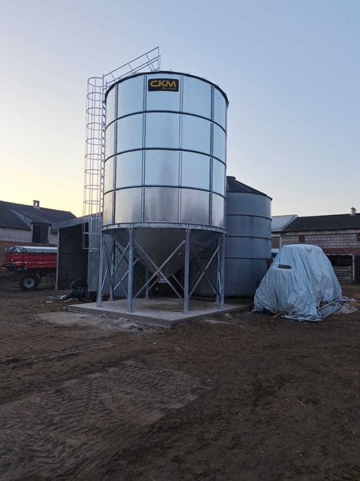 Silos, zbiornik na zboże 60 ton, średnica 4,64 m POLSKI_NOWY_PRODUCENT_na żniwa