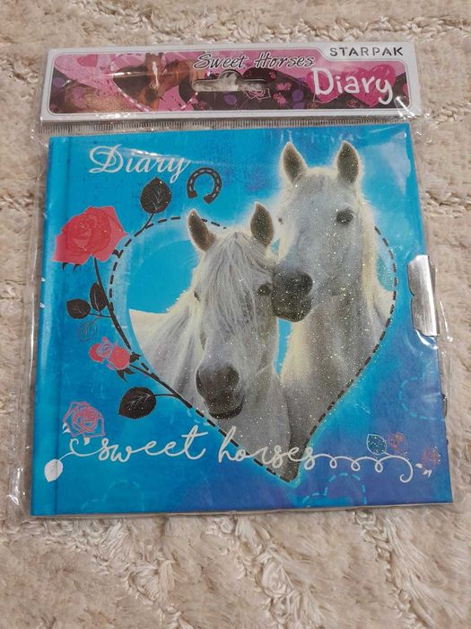 Nowy Pamiętnik dla dzieci Konie Wyprzedaż
