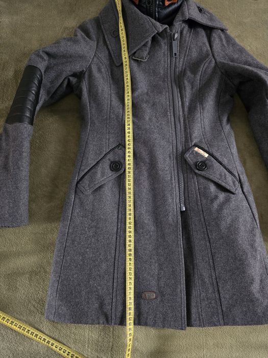 Жіноче пальто KHUJO, сіре, демісезон/зима, дуже стильне