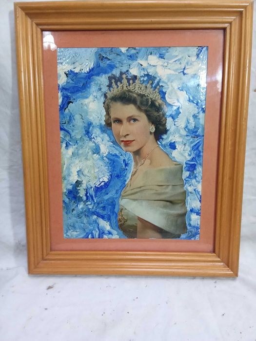 Arranjo fotográfico da Rainha Isabel II em 1957