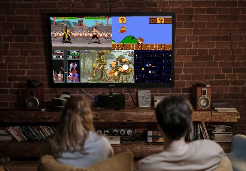 Gra Telewizyjna Mini Retro Konsola Hdmi Bezprzewodowa z 2 Pady Konsola
