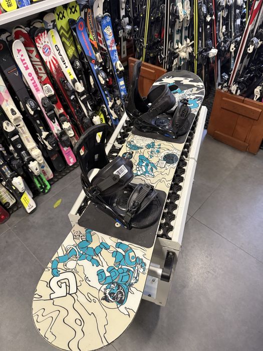 Deska snowboardowa BURTON 125 cm + wiązania burton s/m Sklep Kraków