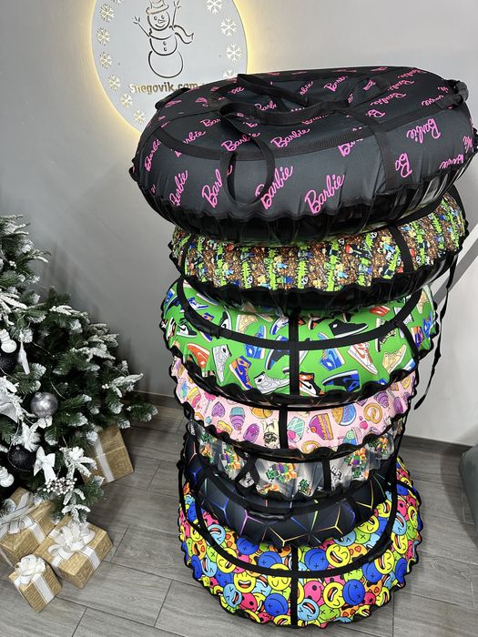 Тюбінг 100см 120см тюбинги надувные санки ватрушка для снега тюб