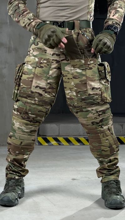 Штурмові штани G3 Combat Multicam 4 кишені під магазини тактичні військові