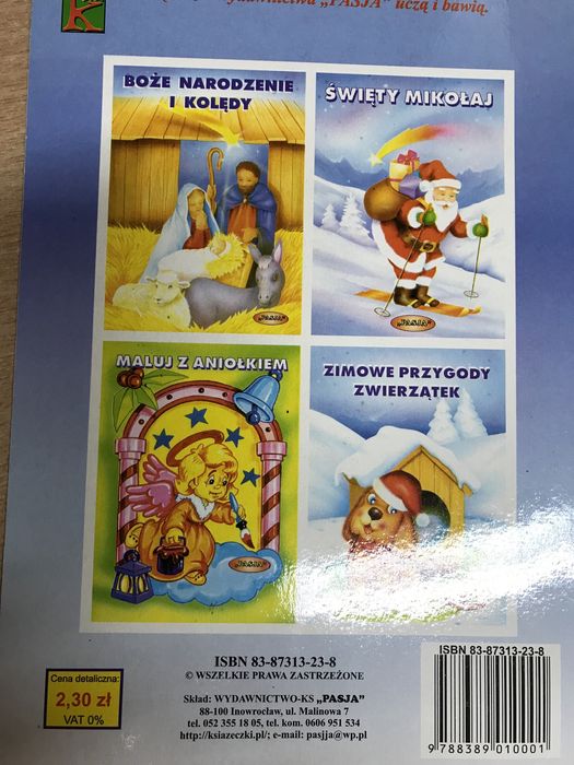 Książeczka kolorowanka zimowa