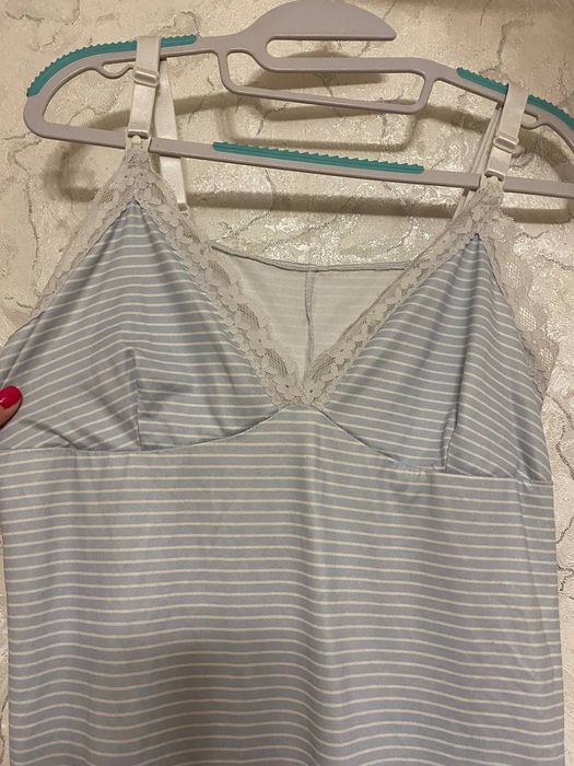 Сорочка / майка в пологовий для годування L/XL