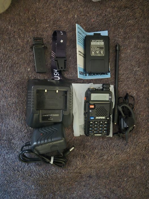 Рация Baofeng UV-5RW,8 W, 2800 мАч + Ремешок