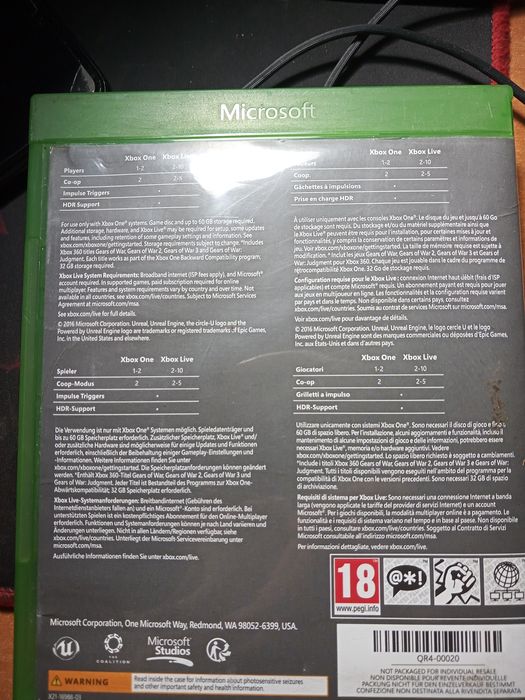 GEARS OF WAR 4 na Xbox one