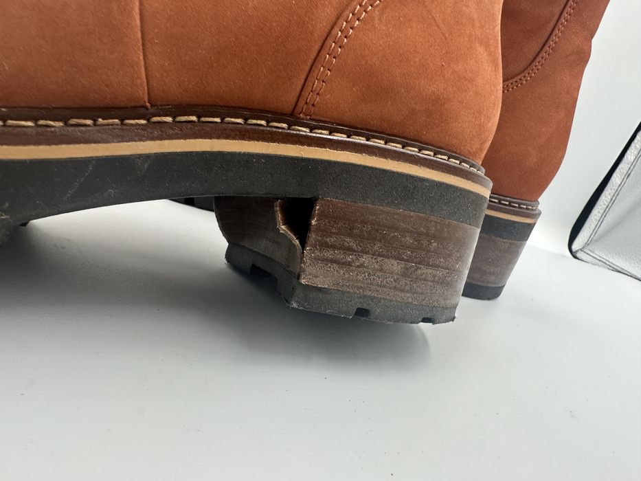 Botki damskie Högle 41 skóra naturalna zamszowa