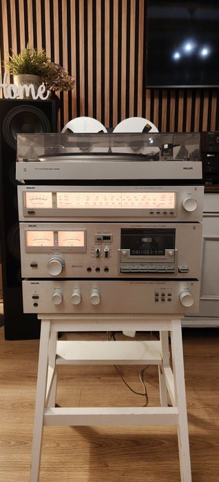 Wieża Vintage PHILIPS z Gramofonem.