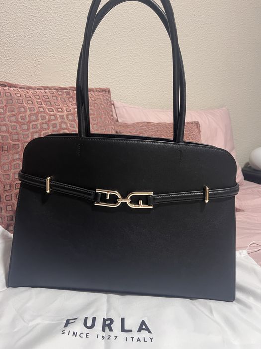 Mala Furla pele original com fatura/ garantia