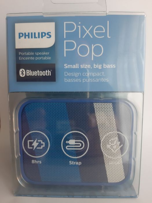 Altifalante portátil / Coluna - PHILIPS BT110A/00 – Bluetooth - Azul