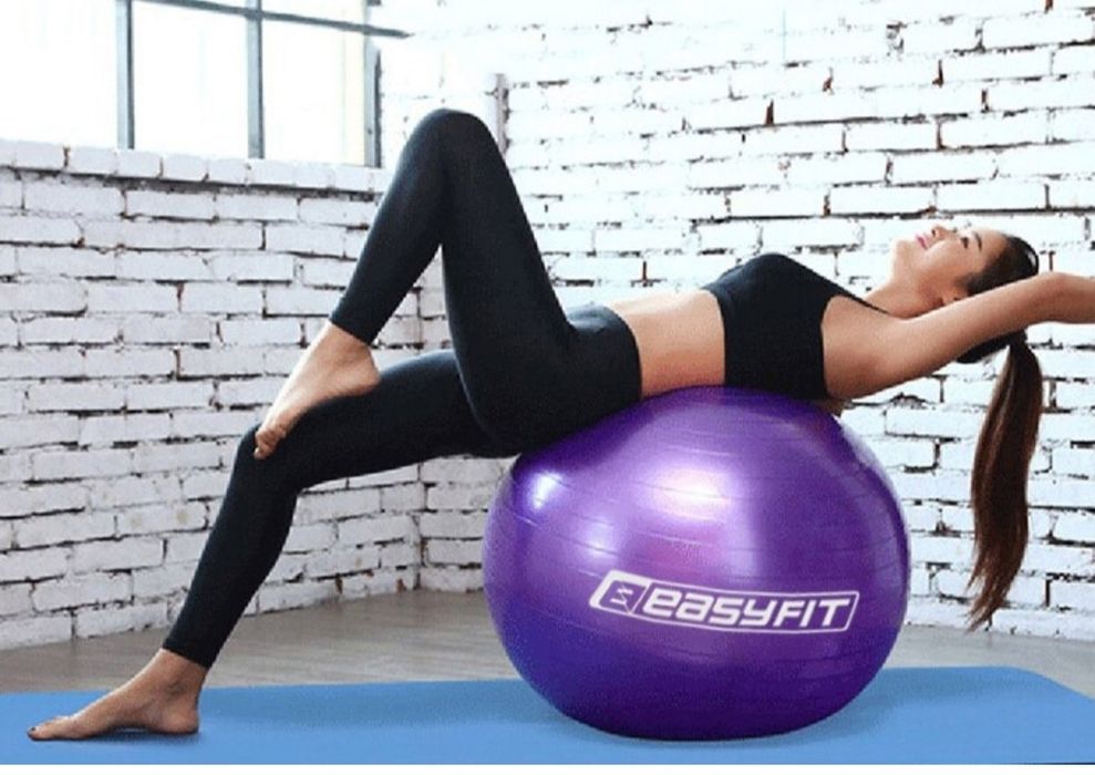 М'яч для фітнесу гімнастичний, фітбол для вагітних EasyFit 65 см
