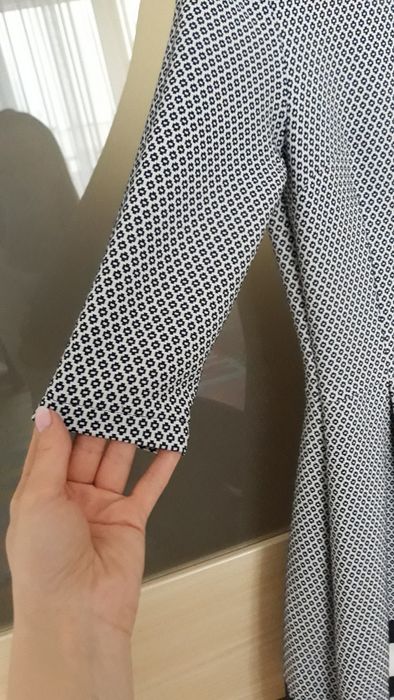 Sukienka granatowo - biała