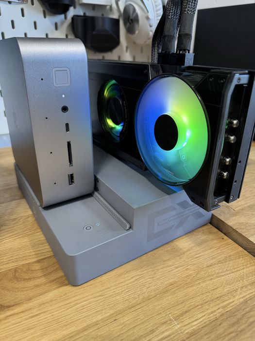 Modułowa stacja: Beelink GT Ultra (i9, 32GB) + Stacja eGPU + Arc A770 16GB