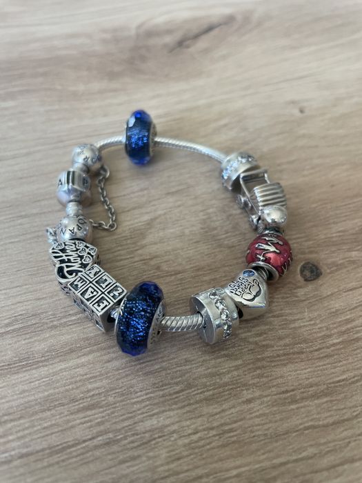 Bransoletka Pandora z 10 charms