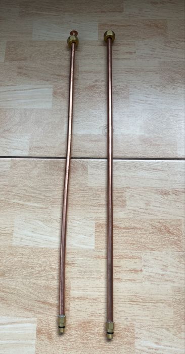 Трубка медная М10*1/2 60см для смесителя