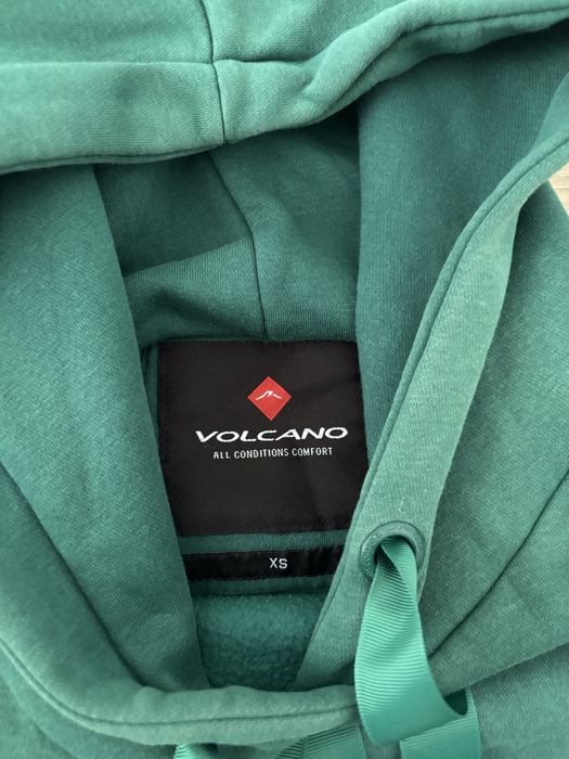 Bluza zielona volcano z kapturem XS