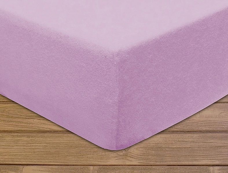 Prześcieradło frotte z gumką 140x200 kolor Wrzos