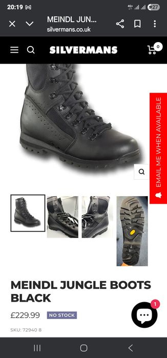 Botas tácticas/Militares Meindl