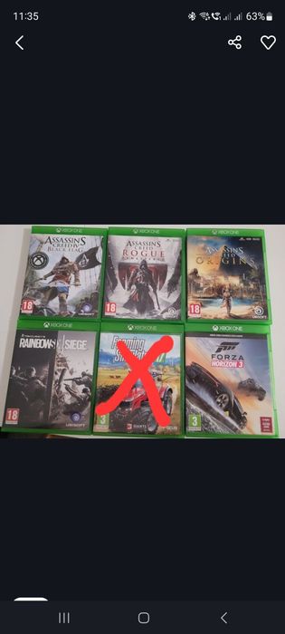 Sprzedam gry na xbox one