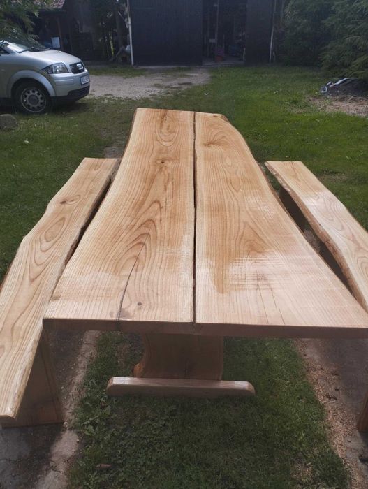 Stół dębowy plus ławki