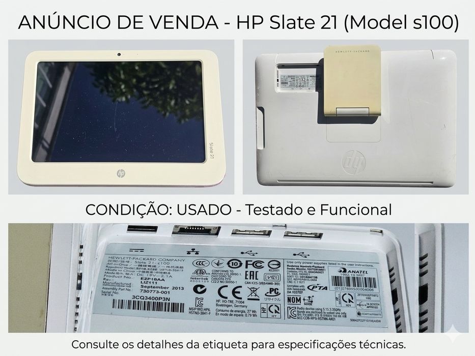 Computador All-in-One HP Slate 21-s100 (Ecrã 21.5")