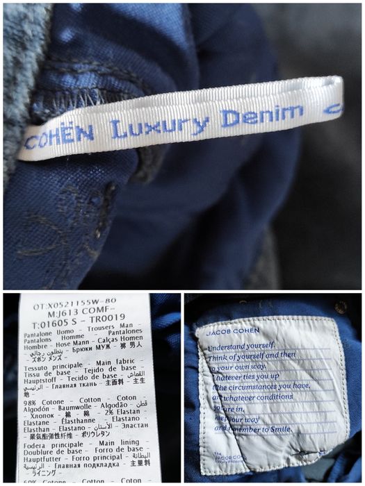 W32 Jacob Cohen оригінальні чоловічі джинси