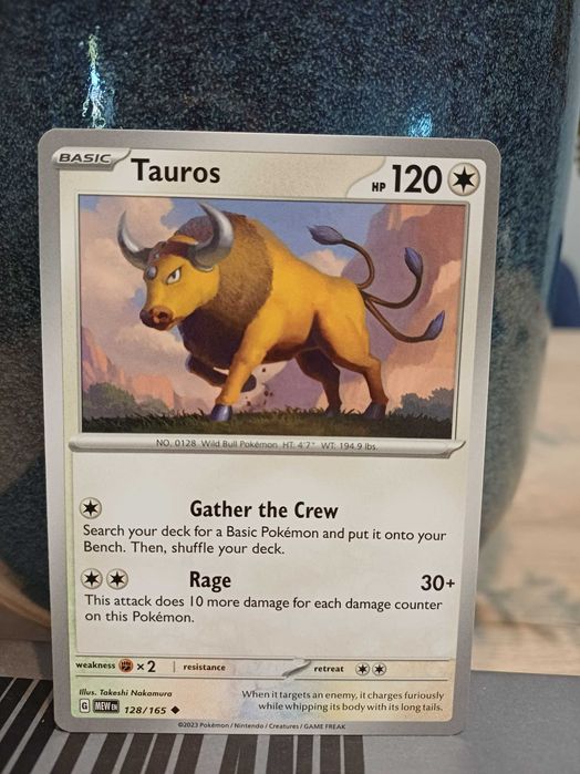 Carta Pokémon Tauros #128