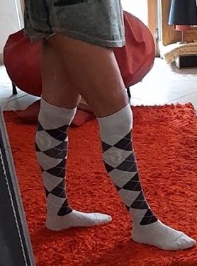 Meias longas confortáveis