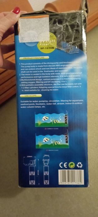 Bomba/filtro aquário NOVA