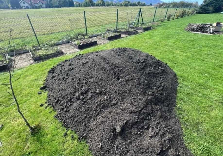 Czysta Ziemia Ogrodnicza Siana Czarnoziem Pod trawnik Humus Koparka