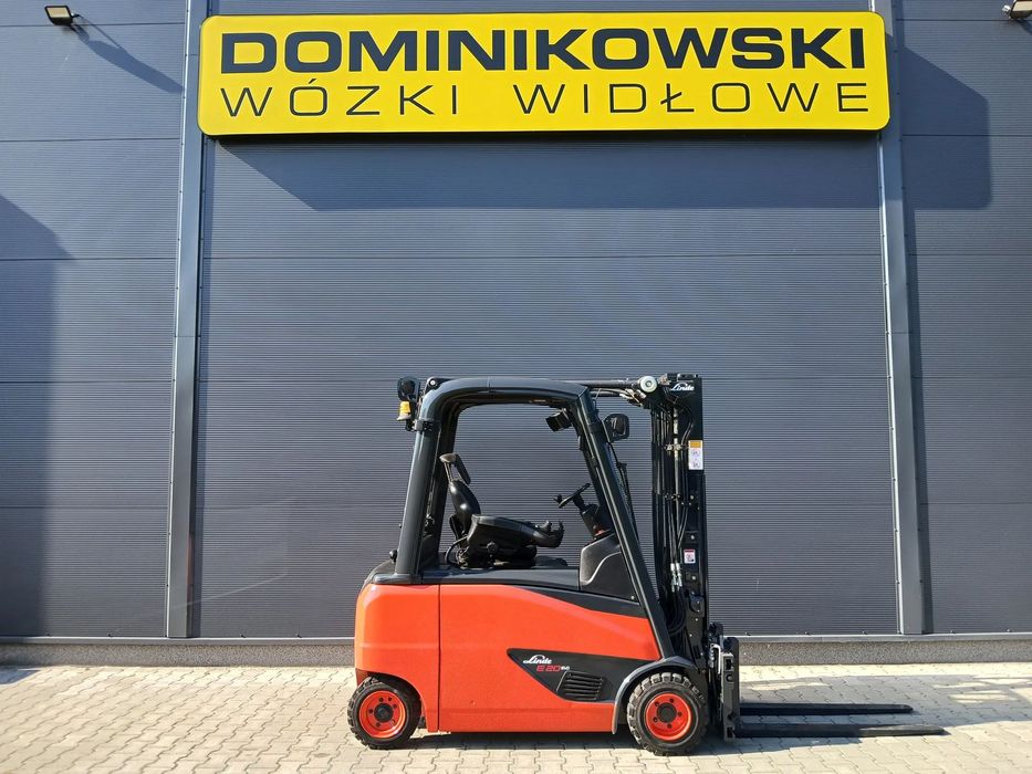 Linde E20phl-02  Wózek Widłowy 2015R. Elektryczny Duplex Wynajem