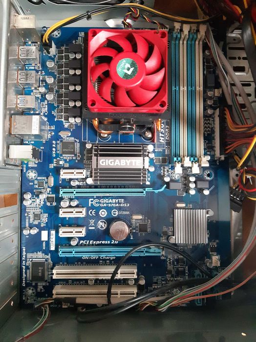 Płyta główna Gigabyte GA-970A-DS3P+procesor+ radiator+wentylator