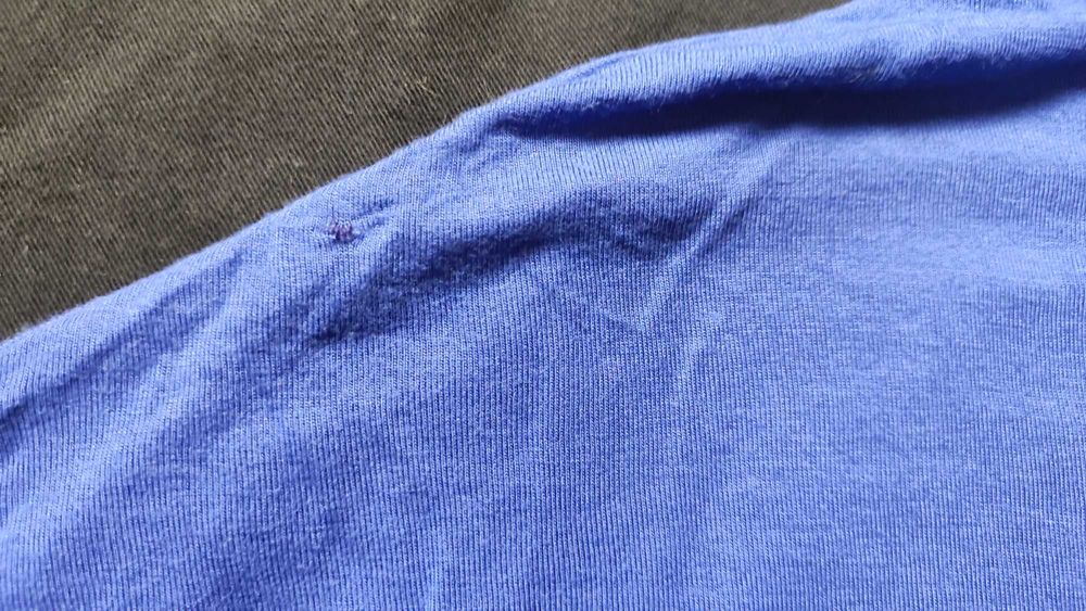 Niebieski t-shirt / bluzka TU | wiskoza | chabrowa